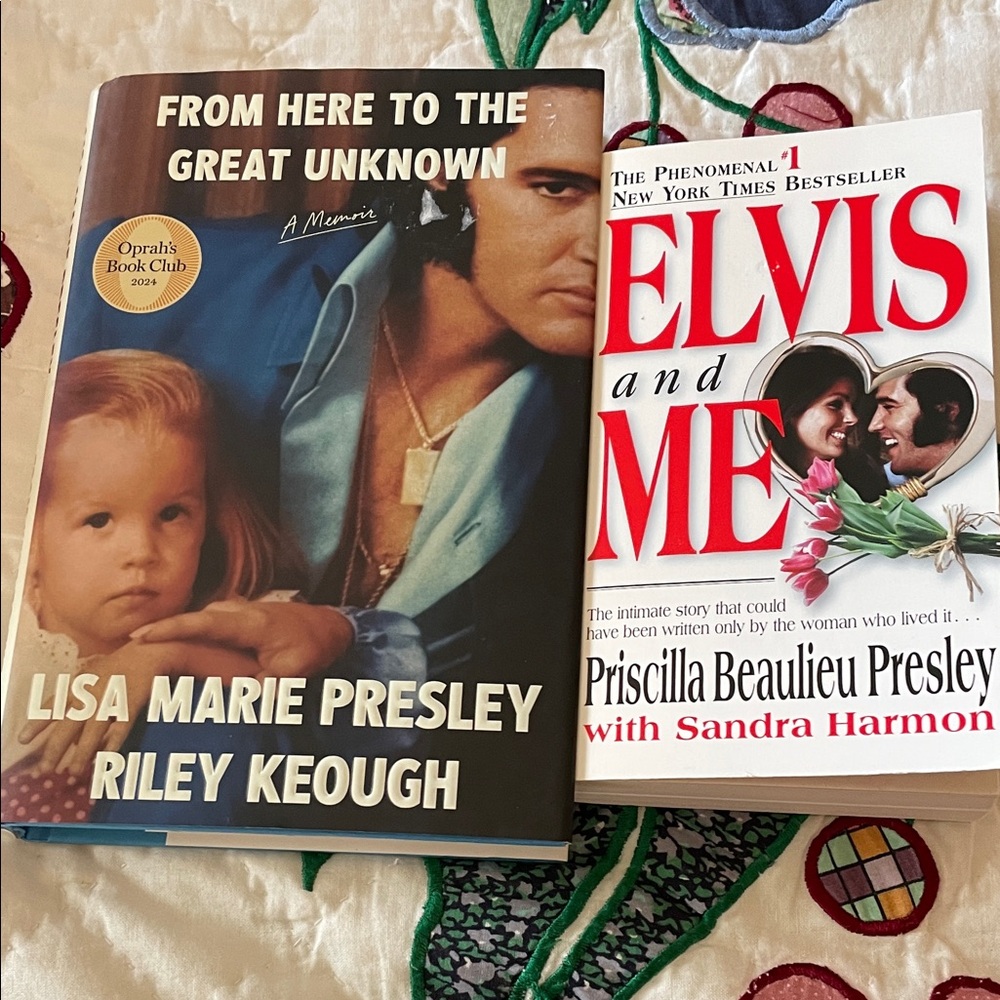 Lisa Marie Presley & Priscilla Books Elvis & Me From Here To The Great Unknown